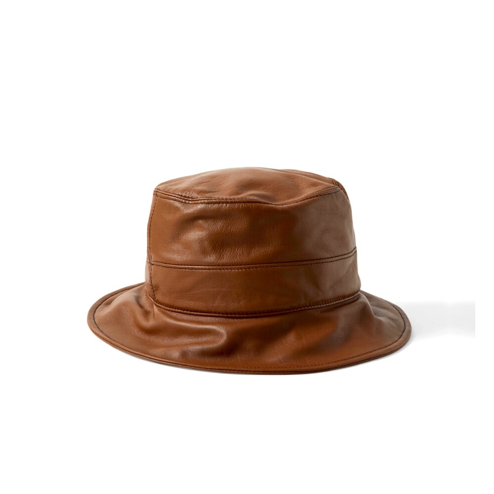 GIGI BURRIS Forsyth Leather Bucket Hat